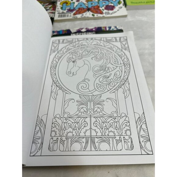 Adult Mandalas and Designs Coloring Books Set of 6 - Picture 8 of 10